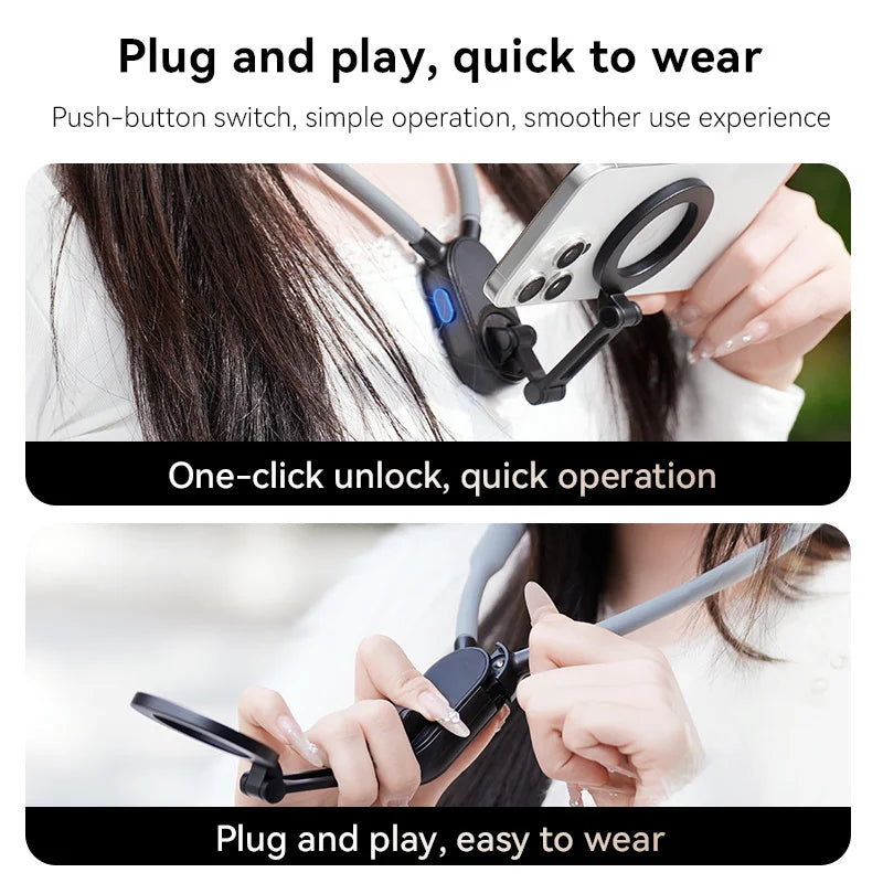 Magnetic Neck Mount Phone Holder
